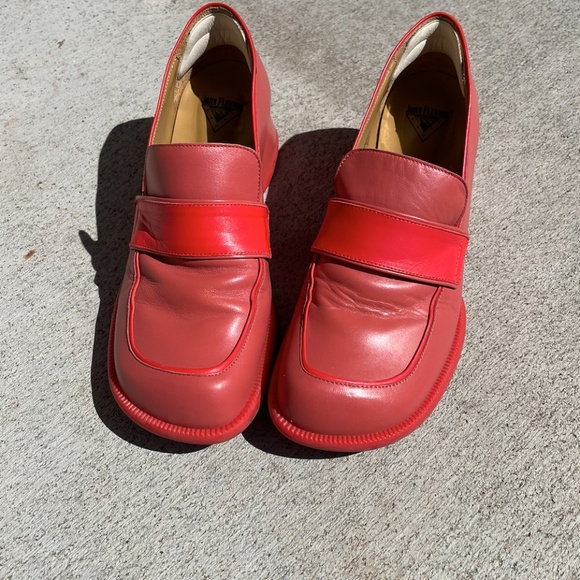 Orange Fluevog Loafers - Picture 3 of 15